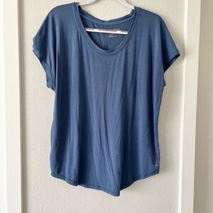 Athleta Blue Short Sleeve Top